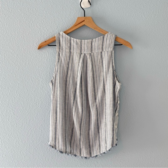 Cloth & Stone Striped Button-Side Tank Top - Picture 2 of 2